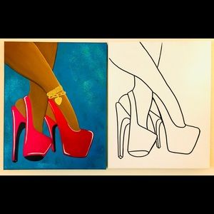 Pre-sketched Canvas 16x20